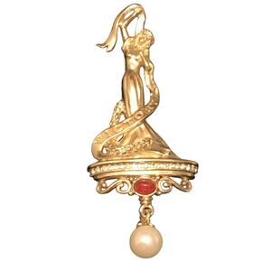 Lady Victory Race for The Cure Brooch by Ann Hand Limited Edition #712